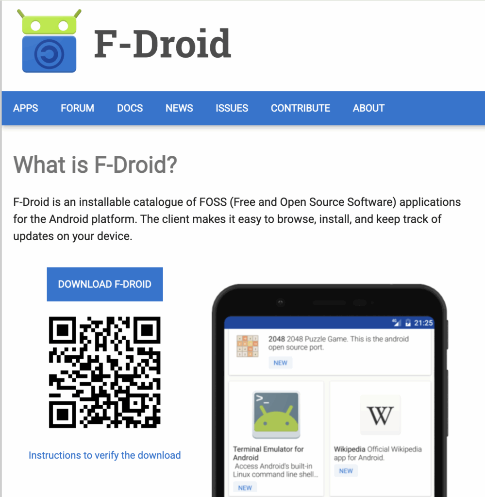 F-Droid official website