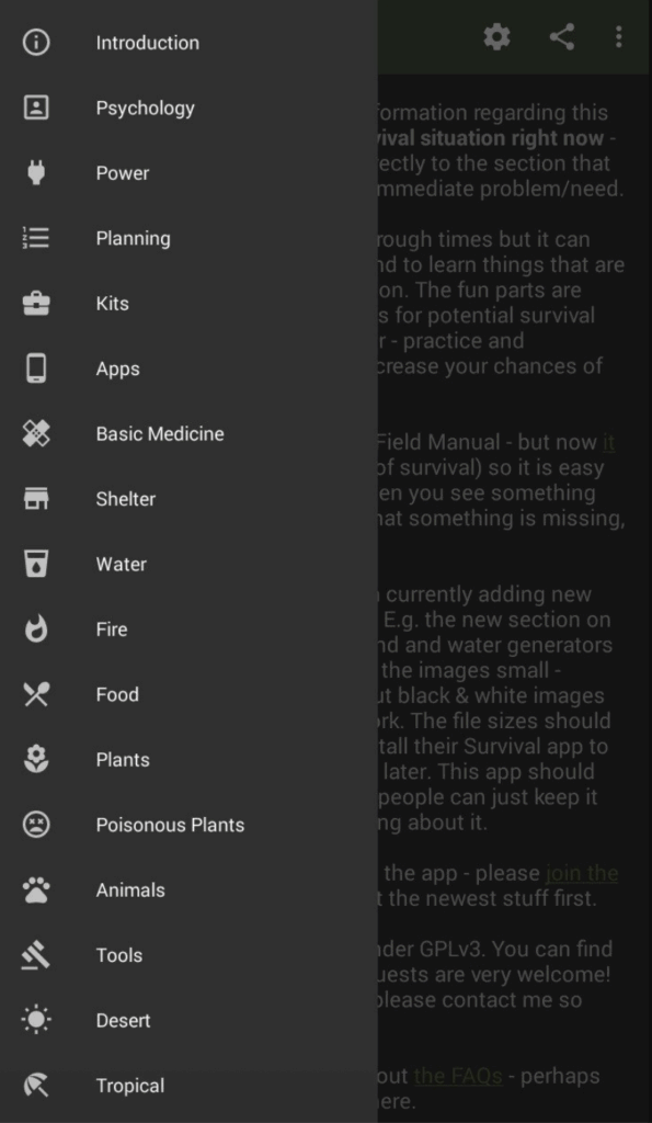 Offline Survival Manual app