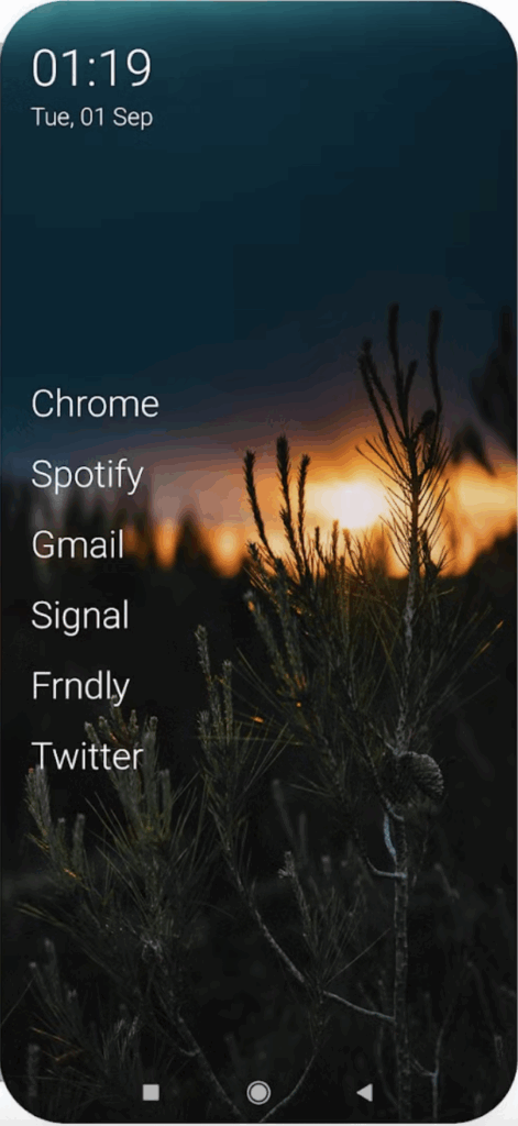 Olauncher app