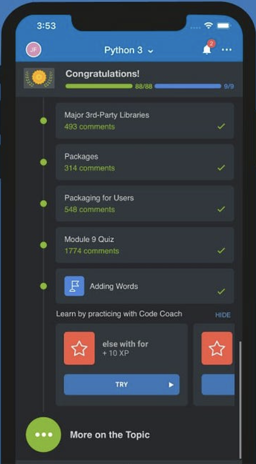 SoloLearn mobile app
