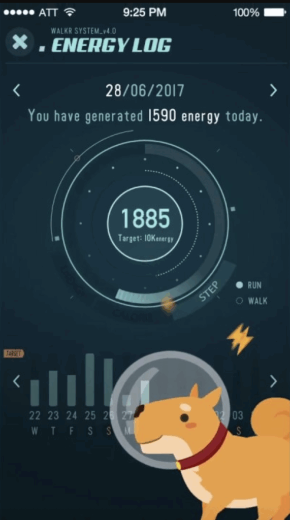 Walkr mobile app