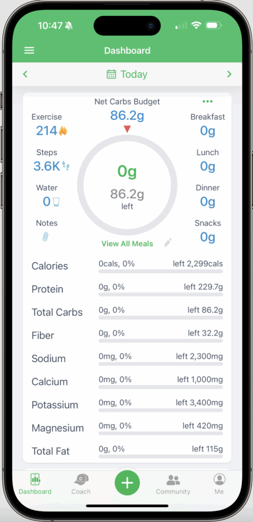 MyNetDiary mobile app