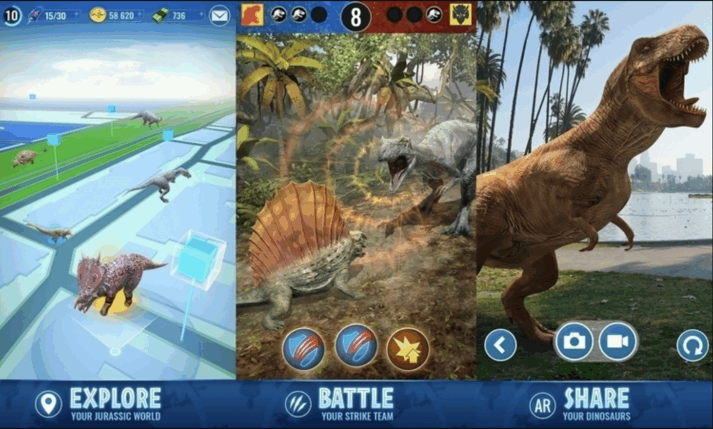Jurassic World Alive mobile game