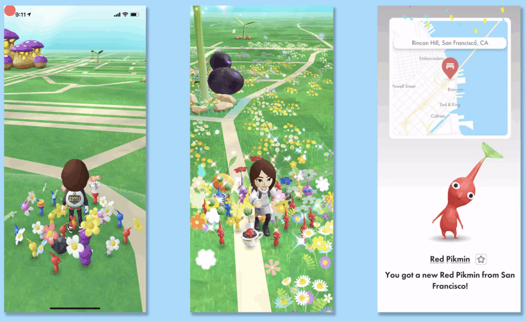 Pikmin Bloom mobile game