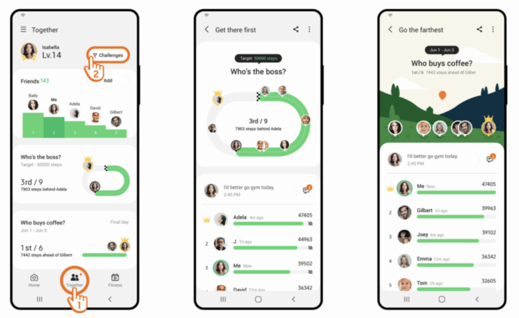 Samsung Health mobile app