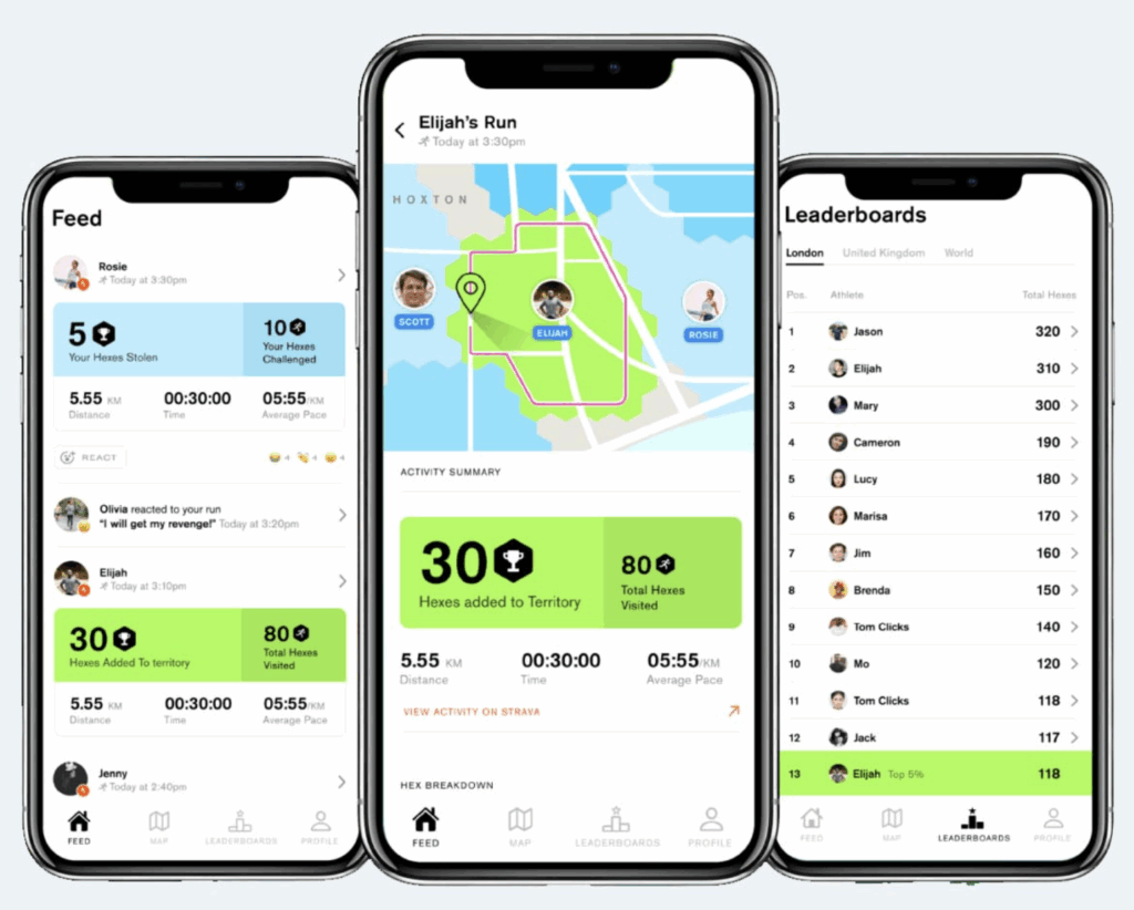 Runtastic mobile app