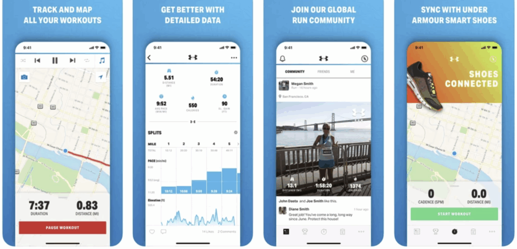 MapMyRun mobile app