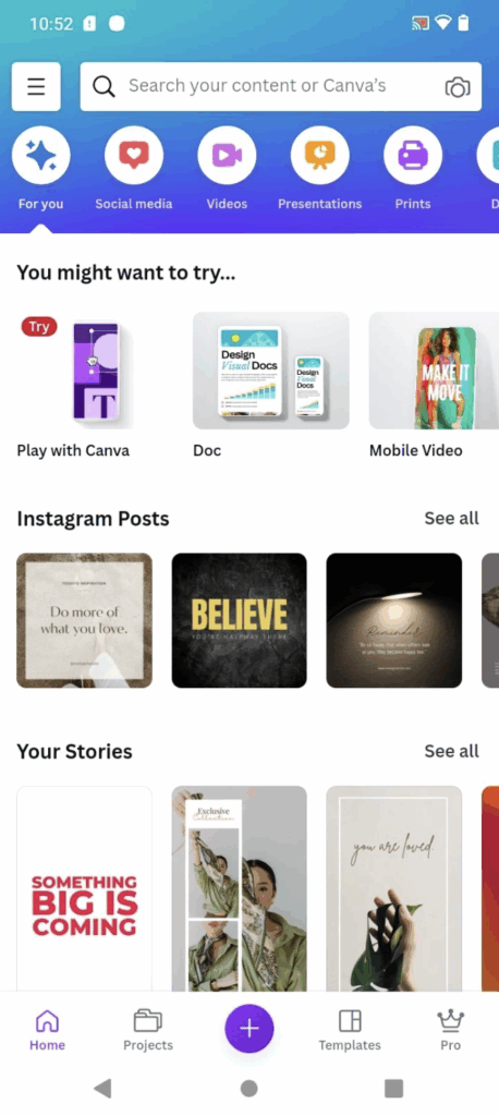 Canva Android