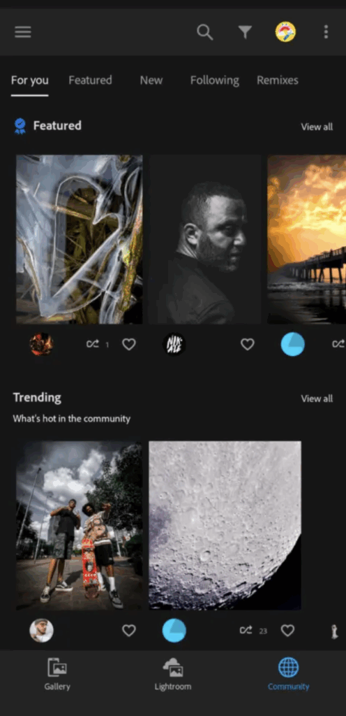 Adobe Lightroom Android